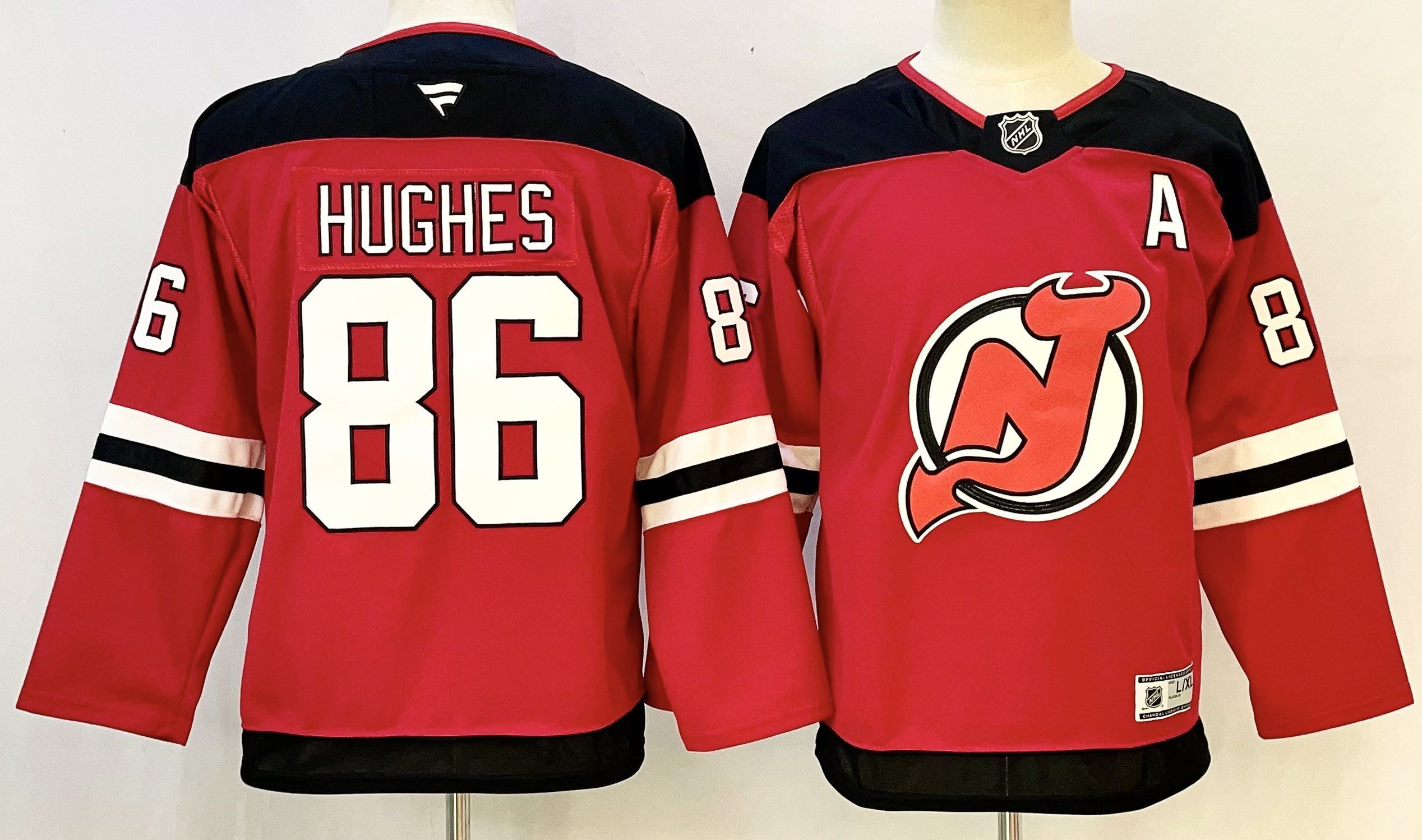 Youth New Jersey Devils #86 Hughes Red 2026 Adidias NHL Jersey style 001